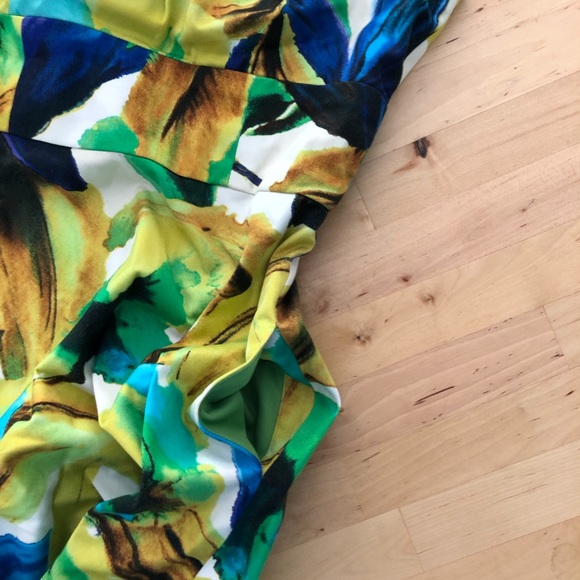 Evan-Picone  sleeveless floral print dress 4P - Picture 5 of 8